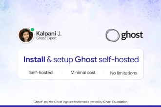 install and setup self hosted ghost cms blog
