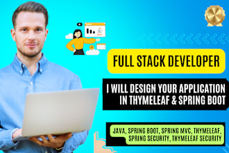 design web application in java, spring boot and thymeleaf