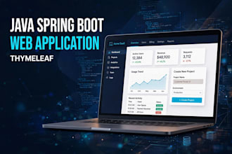 develop java spring boot web applications with thymeleaf