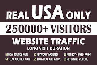 drive 250,000 USA safe web traffic