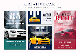 do car wash flyer and banner design