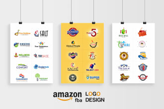 design professional amazon fba private label logo minimalist brand identity