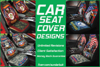 make your car seat cover design