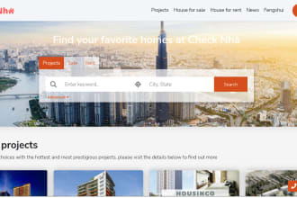 create a real estate website