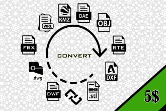 convert dwg, dxf, fbx, dae, obj, stl, ifc, dwf file format