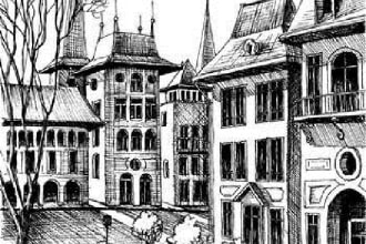 pencil or color sketch your house or building