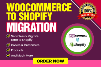 migrate wordpress woocommerce website to shopify store