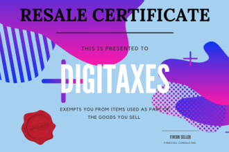 get your resale certificate and tax exemption for amazon