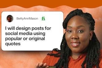 design posts for social media using popular or original quotes