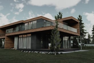 high quality 3d architectural rendering, both exterior and interior