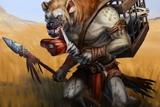 draw your oc and dnd character illustration