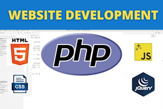 develop a fully responsive website in php and fix bugs in web programming