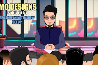 design awesome animated cartoon show in character animator