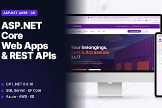 develop asp net core web apps and rest apis with sql server
