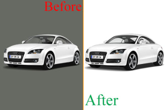 do vehicles background replacement, car image editing