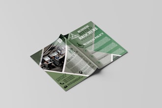 design an awesome bifold and trifold brochure
