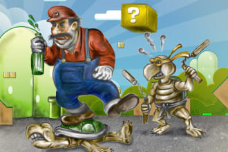 draw anything for you, story book, comics, portraits, illustrations for blog