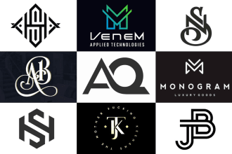 design a urban streetwear, monogram and minimalist logo