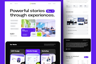design web landing page UI UX