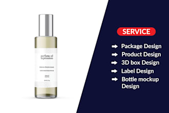 do realistic product ,package,3d box design mock up