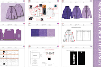 do fashion design, clothing flat sketches, and tech packs