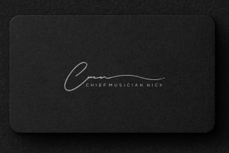 do luxury signature and handwritten business logo