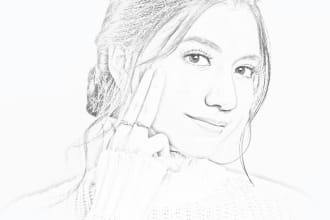 create a pencil sketch