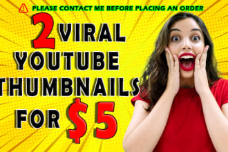 design viral youtube thumbnail