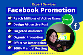 promote your business to reach millions of people globally by facebook promotion