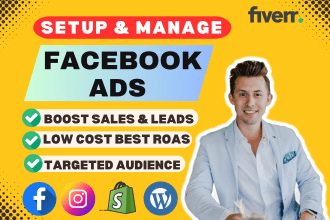 run shopify facebook ads campaign and do marketing for sales and traffic