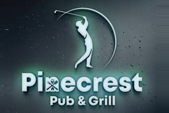 design creative pub grill logo