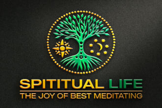 design the logo of spiritual meditation