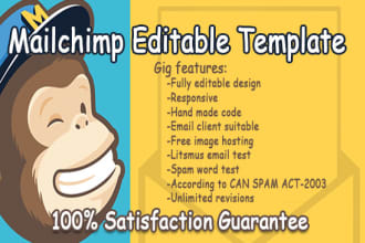 create editable mailchimp template as a mailchimp expert