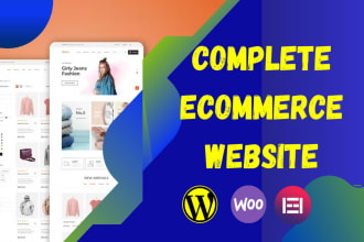 design ecommerce website, woocommerce website, online shop, online store