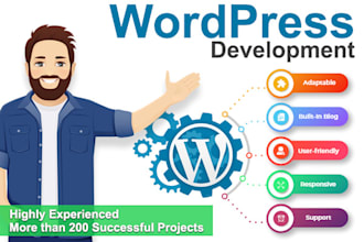 create and customize wordpress website for your business