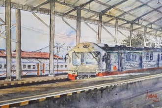 paint impressionism watercolor landscape painting