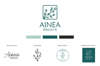 design a feminine, botanical or hand drawn logo design with branding kit