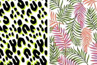 illustrate seamless textile patterns design for fabric