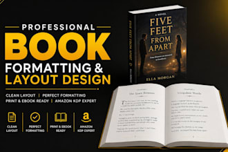 do book formatting and layout design for KDP