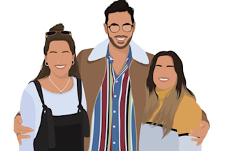 draw a faceless digital portrait for you