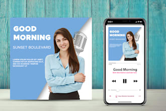 design professional podcast cover art