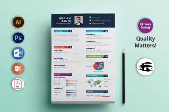 design eye catching and unique infographic resume