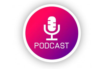 make high quality podcast logo for you with new concept