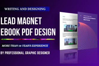 create professional pdf ebook lead magnet design