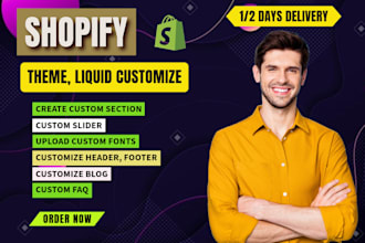 do shopify theme, liquid template customization