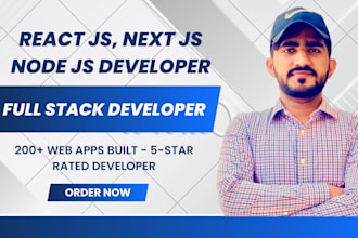 be react js, next js, node js or mern stack web app developer