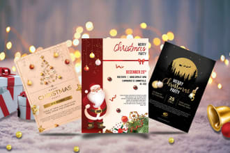 do halloween christmas new year  black friday flyer