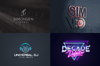 do modern dj music,artist,rock,radio,tv,studio,podcast logo