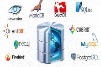 design database, sql queries in oracle, mysql, mssql