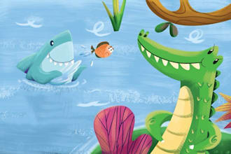 draw an awesome childrens book illustration